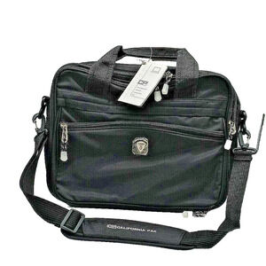 California Pak Calpak Laptop Carry On Bag Black Shoulder Strap NWT
